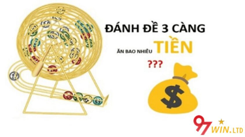 Đánh đề 3 càng ăn bao nhiêu tiền